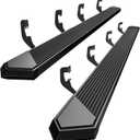 YITAMOTOR 6 Inches Running Boards Compatible with Chevy Silverado/GMC Sierra 2007-2018 1500 Crew Cab, 2007-2019 2500HD 3500HD Crew Cab, Side Steps Nerf Bar Rails, Black