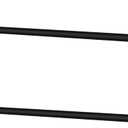 Threehoney 2 Pack Wire Shelving Garment Hanger Bar Wire Shelving Accessories Industrial Closet Clothes Rods for Home Retail Store(Black,48 Inch)
