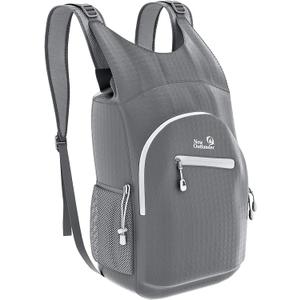 Outlander 100% Waterproof Hiking Backpack Lightweight Packable Travel Daypack (25L, Grey)