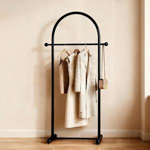 Black Arch Garment Rack, Freestanding Metal Clothing Rack