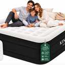 King Koil California King Air Mattress with Built-in Pump, 20” Raised Bed
