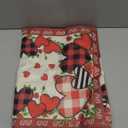 XCHI Buffalo Plaid Love Hearts Roses Flowers Valentine's Day Table Runner Table Decoration for Party Home Kitchen Dining Holiday Decor 13x120 Inch