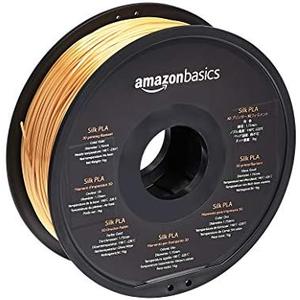 Amazon Basics SILK PLA 3D Printer Filament for 3D Printing, 1.75mm, 1kg (2.2 lbs) red