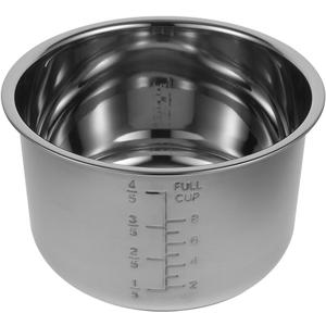 MAGICLULU Stainless Steel Inner Pot Replacement 4.2 Qt Rice Cooker Liner Non- Stick Rice Cooker Inner Tank Cooking Pot Accessory 8.65 x 5.07 Inch