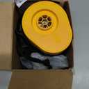 Portable Air Pump for Inflatables, 4000mAh Ultra Fast Air Mattress Pump with Advanced Heat Dissipation, 3 Nozzles Electric Air Pump Inflate Deflate for Sleeping Pads, Pool Floats (Yellow)