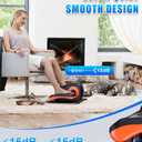 Under Desk Elliptical Machine, Electric Ellipse Leg Exerciser as Seen on Tv for Seniors with 12 Adjustable, Portable Quiet Elliptical Machine, Seated Pedal Exerciser with Remote Control, Orange