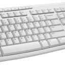 Logitech MK270 Wireless Keyboard, 8 Multimedia and Shortcut Keys,, for PC, Laptop - Off White