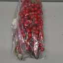 Lvydec 4 Pack Artificial Red Berry Stems - 17 Inch Christmas Holly Berry Branches for Holiday Home Decor and Crafts