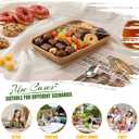 30 Pack 15oz Charcuterie Boxes with Clear Lids, To Go Paper Small Charcuterie Box with Lid, 7.5 x 5.2 x1.8in Disposable Bakery Take Out Containers for Desserts, Cookie, Charcuterie, Snack and Fruit