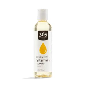 365 by Whole Foods Market, Vitamin E Skin Oil 5, 000 IU, 4.2 fl oz, Best By: 09/15/2029
