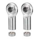 CF4 Rod End Bearing Heim Joints, 1/4 x 1/4-28 Right Hand Female Thread Heim Joint with Jam Nuts 2pcs