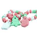 2 x Christmas Candy Bracelets  Holiday Themed Candy for Kids  Bulk 24 Count Individually Wrapped Santa, Snowman, Christmas Tree Bracelets  Stocking Stuffers, Classroom Treats, Exchange Gifts, Xmas Party Favors, Goodie Bag Fillers (EXP 07/01/27)