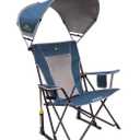 Sunshade Rocker Chair, Blue, Supports 250 Ib