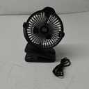 Minthouz Clip on Fan - 720 Rotation Portable Small Fan with LCD Digital Display, 8000mAh Low Noise Desk Fan for Outdoor Camping/Stroller/Home/Office