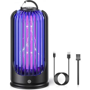 Flying Insect Trap for Gnats, Mosquitoes, Flies, Moths, Fruit Fly Traps for Indoor Outdoor, Rechargeable Mosquito Bug Zapper with 3600V High Powered for Home, Patio