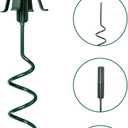 HarcoHome Christmas Tree Topper Holder - Heavy-Duty Metal Twist On Tree Topper Supporter for Your Tree Toppers, Tree Topper Stabilizer Fits Most Tree Sizes, Secure Lock for Treetop Ornaments (Green)