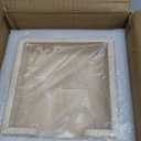 Cocktail Napkin Holder,Travertine Stone Napkin Holders Fit for 5x5 Cocktail-Sized Napkins,Stone Napkin Holder for Table Kitchen Counter Dining Room Party Bar Decor,Beige (6.3 x 6.3 Inch)