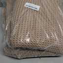 RESARE Waffle Bathroom Runner Rugs, Super Absorbent Bath Mat Non Slip Washable Quick Dry, Upgraded Ultra Soft Boho Bath Rugs with Tassels for Hallway Bedroom Laundry Room, 2'x6'(24"x72"), Brown