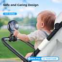 Portable Stroller Mini Fan - Flexible 3-Speed Personal Fan Clip on for Bed Sleep, Rechargeable Battery Treadmill Accessories Cooler, Newborn Summer Baby Essentials for Car Seat, Bike, Crib