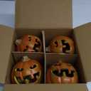 Pumpkin Lights, Jack Lantern Halloween Ornaments, Holiday Lights for Indoor Or Outdoor Decors Halloween Party Decoration - 4 (2-Orange-4)