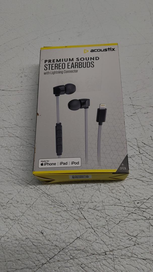 Acoustix Premium Sound Stereo Earbuds With Lightning Connector