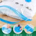 Vacuum Storage Bags, 10 Pack Jumbo Size（40"x28"） Reusable Compression Space Saving Bag for Clothes, Bedding, Mattress, Blankets, Pillows, Comforters, Travel, White