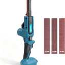 Cordless Belt Sander for Makita 18V Battery(NOT Included), 1/2" x 18" Power Detail Sander 6-Speed, All Angle Grinder Mini Belt Sanders, with 10 Sanding Belts for Wood, Metal, Plastic