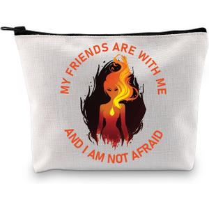 BDPWSS My Friends Are With Me And i Am Not Afraid BFF Makeup Bag for Friend (Friend with me bag)
