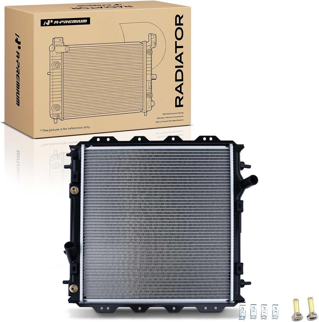 A-Premium Engine Coolant Radiator with Transmission Oil Cooler Compatible with Chrysler PT Cruiser 2001-2010 L4 2.4L, Automatic Trans. Replace# 5017404AA, 5017404AB