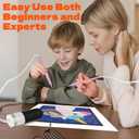 Electric Vacuum Diamond Art Painting Pen with Adjustable Suction, Diamond Art Kits for Adults, Epainter Diamond Painting Pen Without Wax, Diamond Art Accessories Tool with Storage Trays(Pink)