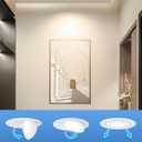 POPANU Recessed Lighting 4 inch Gimbal 9W 5CCT Swivel Ceiling Eyeball Spotlight 4inch Dimmable Recessed Lights, Soffit Indoor Directional Lighting, 90 Tilt and 360 Rotation White 2 Pack