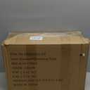 Outdoor Christmas Tree Urn Filler 2 Set, Pre-lit Artificial Flocked Xmas Tree with Cones & Red Berries, Small Christmas Tree with 70 Warm Lights (Frosted Green)