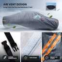 Waterproof Civic(2006-2026) Car Cover with Breathable Vents, [2026 Upgrade] Premium Covers with Cotton Liner and Zipper Door, Sun Rain Snow Dust Uv Protection.(Gift with Towel)