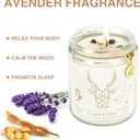 Capricorn Zodiac Sign Candles Gift, Zodiac Crystals Candles Jar, Astrology Lavender Scented Soy Stones Candles Best Friends Gifts for Women Men Sister Brother Funny Birthday Gift