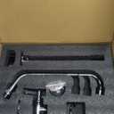 Commercial Sink Faucet with Sprayer for Kitchen : MSTJRY 25'' Height 8'' Center 12'' Spout Wall Mount Sink Faucet with Pre Rinse Sprayer - Brass Constructed Polished Chrome for 1/2/3 Compartment Sink