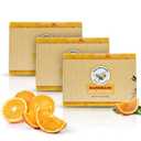 Handmade Honey Soap Bar with Florida Orange Essential Oil  3 Pack Natural Moisturizing Bar Soap with Olive & Coconut Oil  Gentle Cold Process Honey Bar Soap for All Skin Types