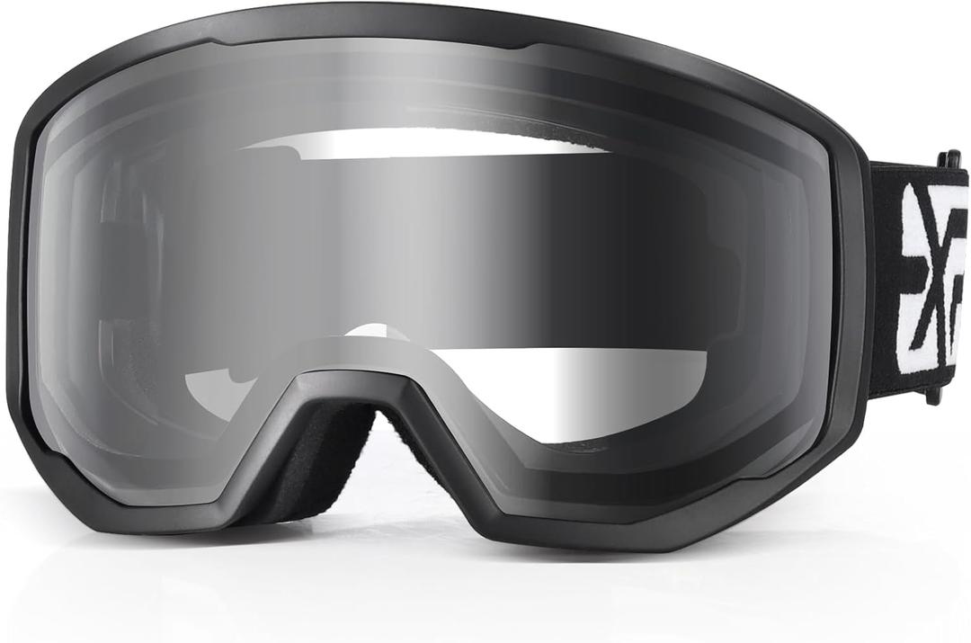 EXP VISION Ski/Snowboard Goggles for Men Women, OTG Snow Goggles Anti Fog UV Protection