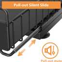 Under Sink Organizer, 2 Packs Under Sink Organizers and Storage, Slide Out Pull Out Cabinet Organizer Shelf with Metal Drawers for Kitchen Bathroom Pantry, Black