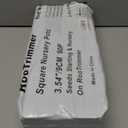 Square Nursery Succulent Pots 4 Inches 60 Pcs Deep Flower Plant Nursery Seedling Grow Pots Plastic with Drainage (Green, 4Inches, 60Pcs)