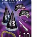 Amscan Prismatic  New Year's Party Kit 24PCS