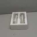 2LB Depot Oil and Vinegar Dispenser Set - Brushed Steel & Glass Containers with Anti-Drip Spout Lid - Easy-Clean - Olive Oil Dispenser Bottle - Minimalist Kitchen Accessory - 7.1"H x 2.7"L x 2.7"W