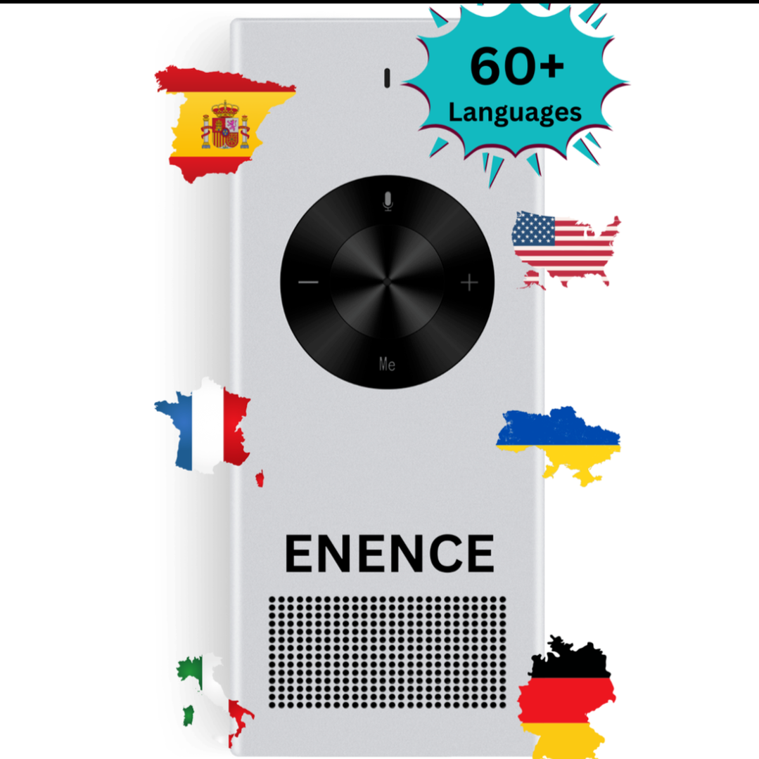 ENENCE PRO | Language Translator Device, Two Way Real-Time Voice Translation