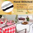 Table Bungees, Tablecloth Strap Band Elastic Band Clamps Grips Clips Shock Absorbent Tablecloth Cord to Hold Down Tables Cloth for Outdoor Party, 8 Pack White