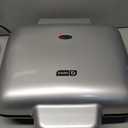 DASH No-Drip Waffle Maker - Four Waffle Molds, Nonstick Waffle Iron with Quick Heat-Up, Nonstick Surface - Perfect Waffle Maker for Kids and Families, Just Add Batter (Silver)