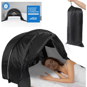 Indoor Blackout Tent with Noise Reduction for Restful Sleep Portable Solution for Light Blocking and Noise Reduction Earplugs and Earmuffs Alternatives Sleep Improvement