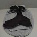 Lelepet Warm Dog Coat Reflective Dog Fleece Vest Waterproof Jacket Windproof Winter Cold Weather Coats with Adjustable Buckle Jackets for Large Dogs, Black, L