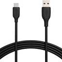 Amazon Basics USB-C to USB-A 2.0 Fast Charger Cable, 480Mbps Speed, USB-IF Certified, for Apple iPhone 16/15, iPad, Samsung Galaxy, Tablets, Laptops, 10 foot, Black