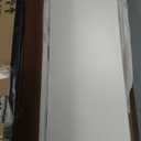 White Floor Cabinet, Farmhouse Storage Cabinet with Barn Doors and Drawer, Freestanding Adjustable Shelf Cabinets for Bathroom, Kitchen, Living Room (23.6W''*11.8D''*39.4H'')