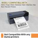 L LIKED 8000 Thermal Shipping Labels 4”x 6”in Fanfold, Permanent Adhesive, Perforated Line Labels Compatible with Direct Thermal Printings (2 Stacks, 4000 Labels/Stack)