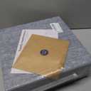 Bumusty Large Cork Board Alternative-48 x 36" Felt Bulletin Board Tiles, with 30 Pushpins, 70 Adhesive Tabs, Fine-Stripe 12-Pack, Cork Boards for Office Push Pin Board Felt Board-Blue Gray